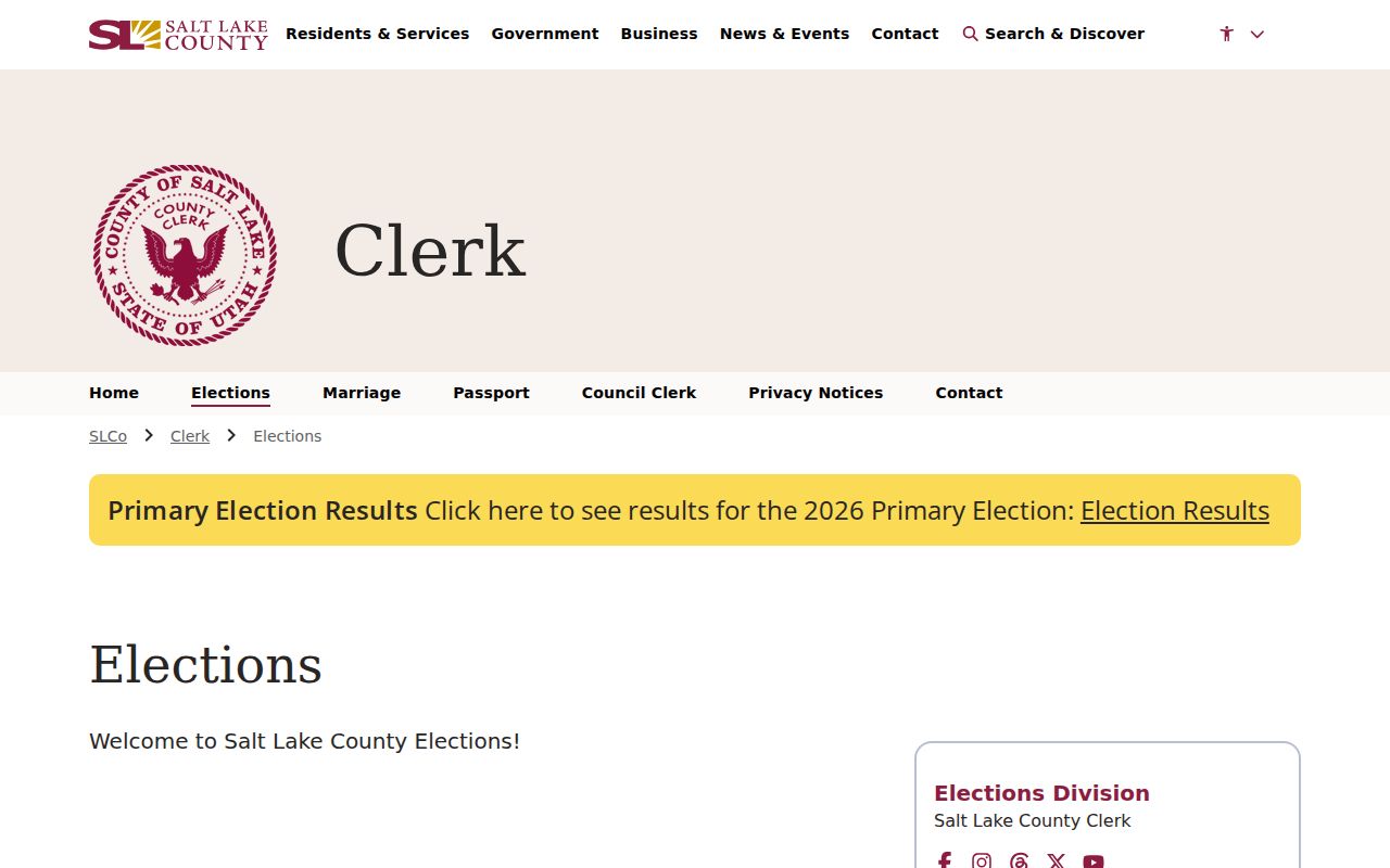 Cottonwood Heights voter records route through Salt Lake County Elections